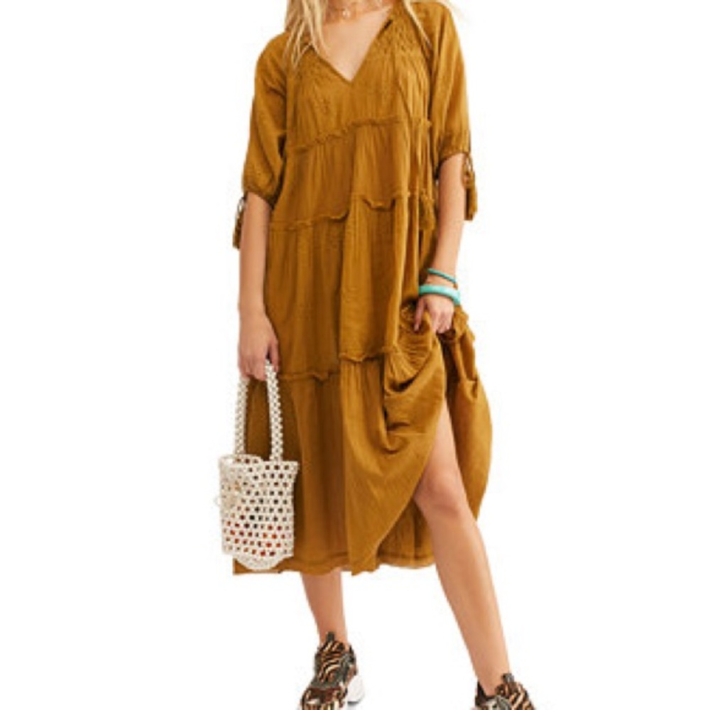 Free People celestial Midi Dress